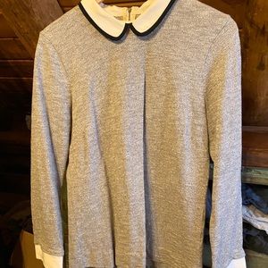 JCrew Grey Long-sleeved Top